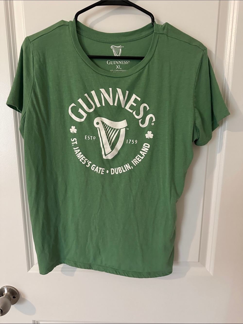 Guinness Green T-Shirt with White Logo